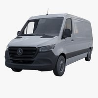 Mersedes-Benz Sprinter 2022 lowpoly