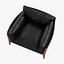Diana lounge leather chair by Ritzwell