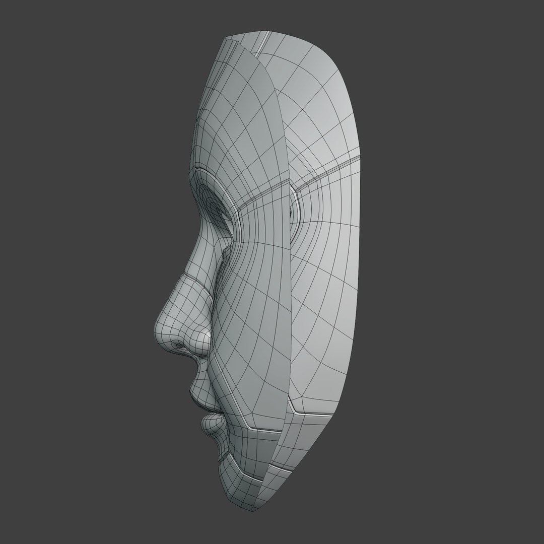 Robot Head Mask 3D TurboSquid 2070721