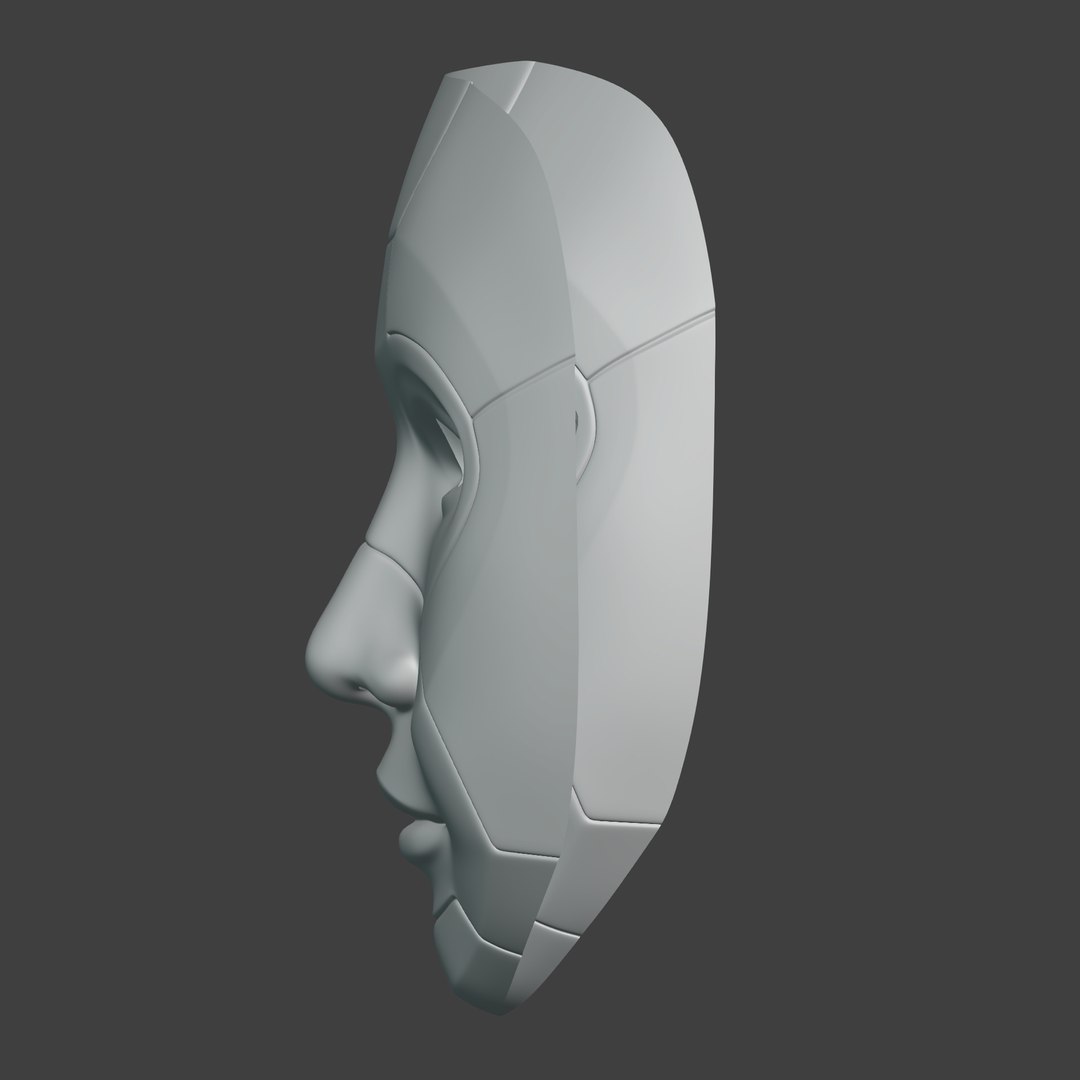 Robot Head Mask 3D TurboSquid 2070721