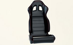 3D model car racing seat