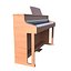 tastiera musicale pianoforte in legno