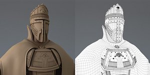warlord persian character 3d model