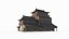Portefeuille mansardé d'architecture asiatique ancienne