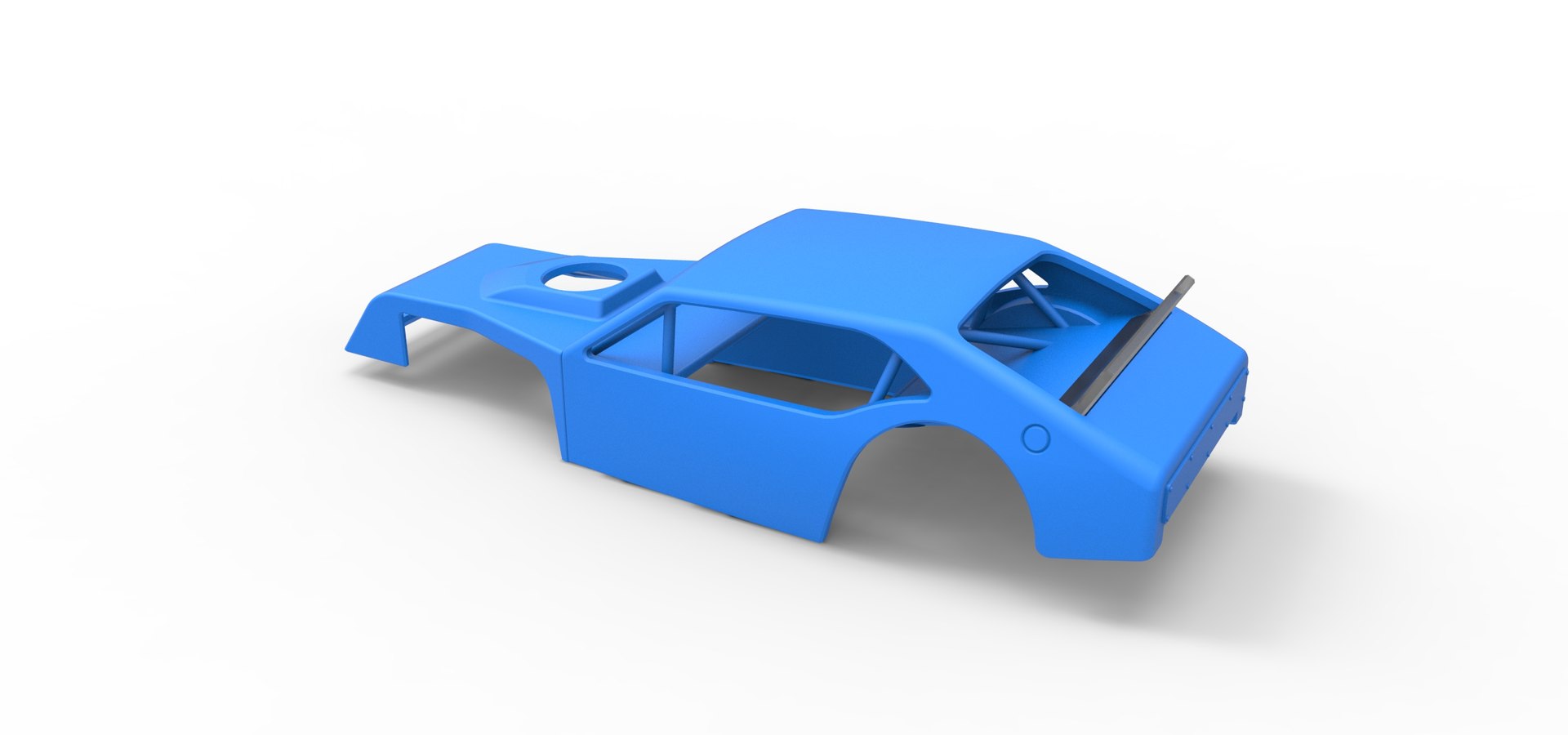 3D Shell Of Vintage Asphalt Modified Stock Car V1 Scale 1 To 25 ...