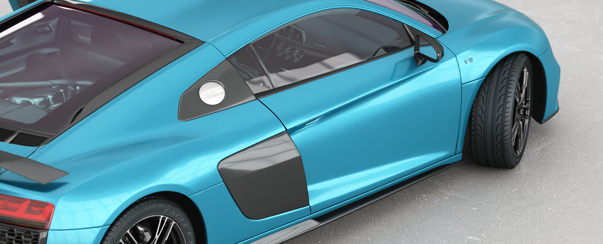 Audi r8 2020 opening model - TurboSquid 1511185