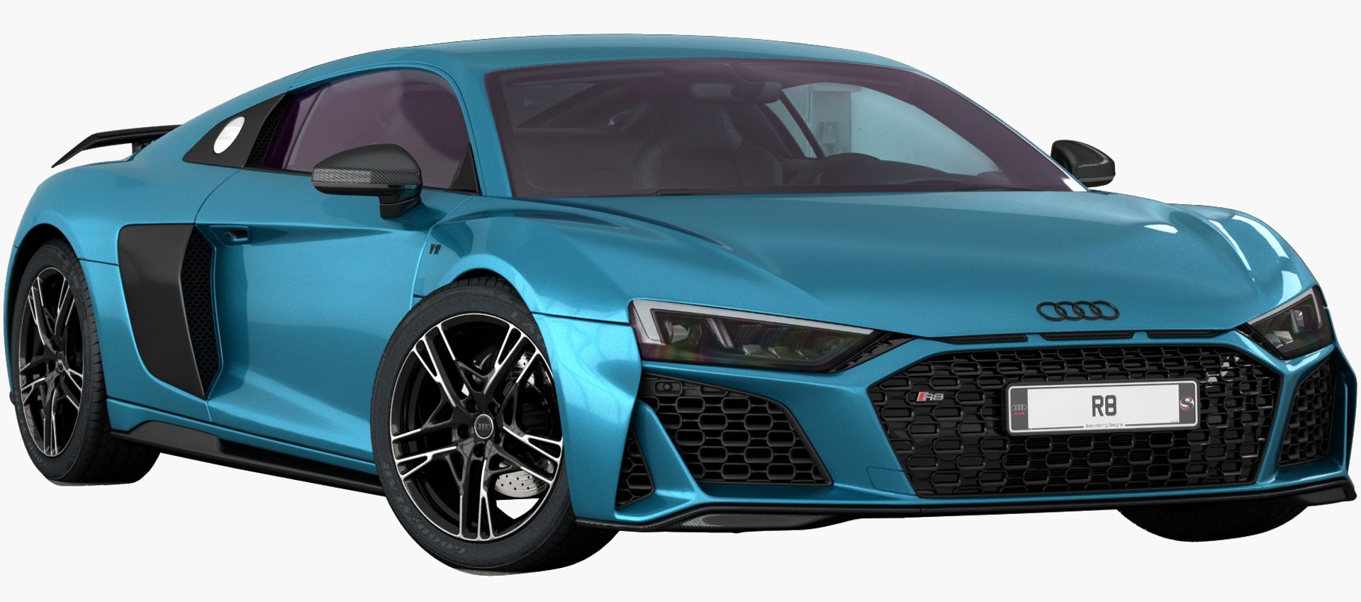 Audi r8 2020 opening model - TurboSquid 1511185