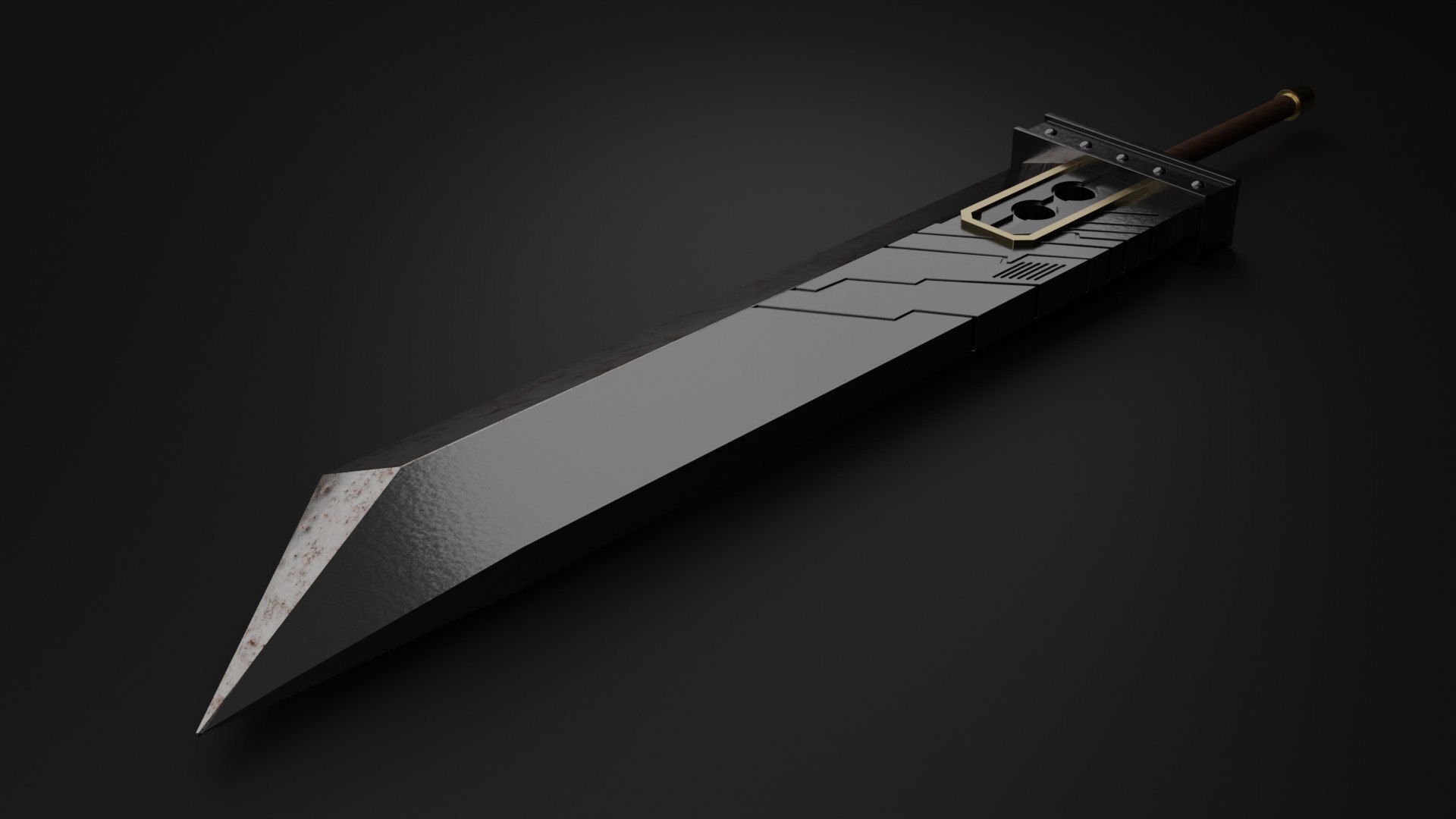 3D Buster Sword - FFVII Remake Version Model - TurboSquid 1881530