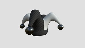 Jester Hat 08 Black White - Character Fashion Design