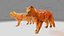 Modello 3D low-poly del robot fantascientifico Iron Cat.