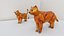 Modello 3D low-poly del robot fantascientifico Iron Cat.