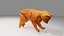 Modello 3D low-poly del robot fantascientifico Iron Cat.