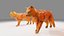 Modello 3D low-poly del robot fantascientifico Iron Cat.