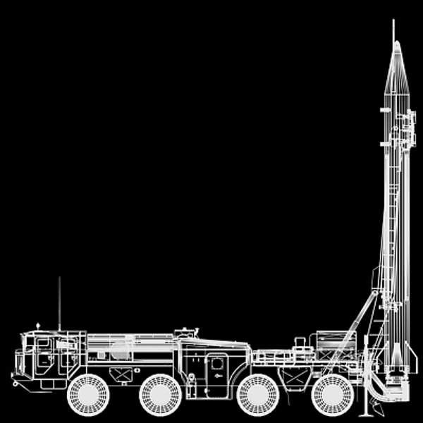 Scud Scud-b Ss-1c 3d Model