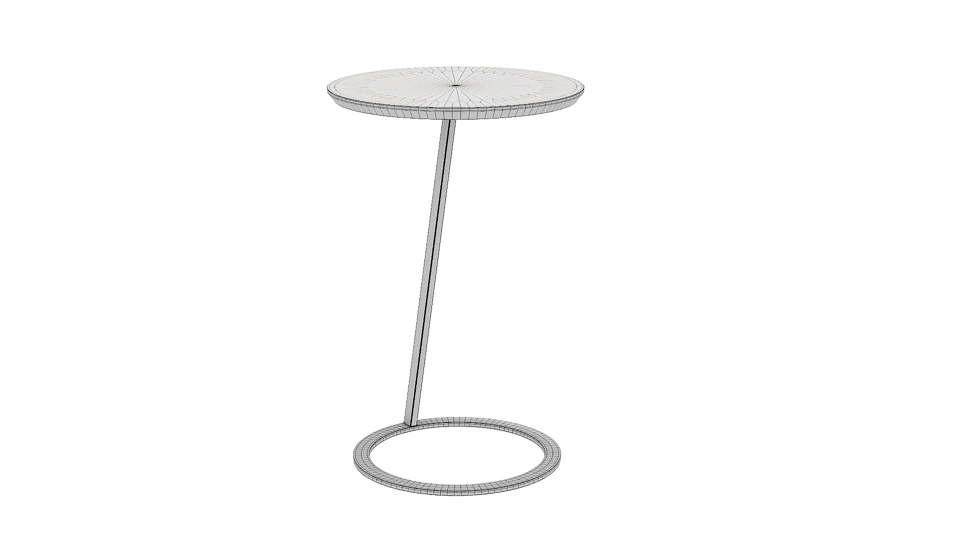 Minimalist 3D Model Of A Sleek Round Side Table 3D Model - TurboSquid ...
