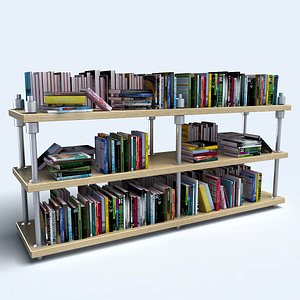 3ds max bookshelf book