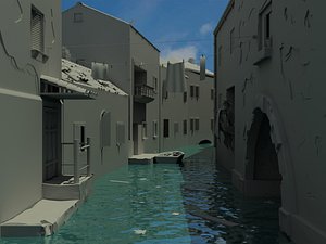 3d model of venice scene