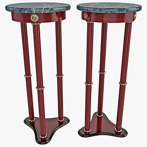 3d model of coaster plant stand table
