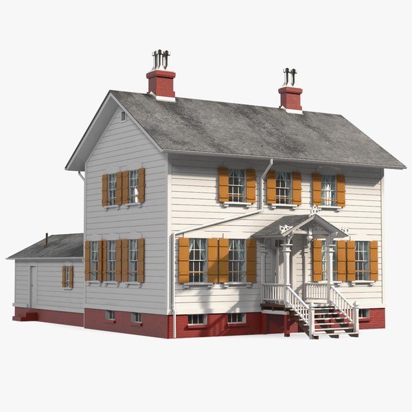 3D model Antique Wooden House