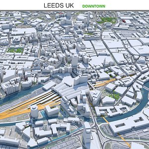 3D Leeds Downtown UK