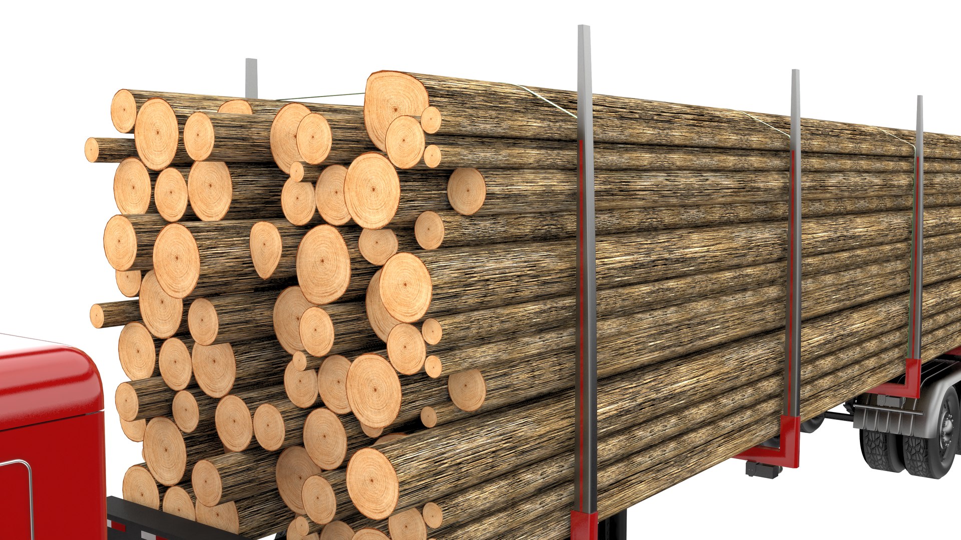 3D model Truck with Logging Trailer - Red https://p.turbosquid.com/ts-thumb/fH/dnD5Oe/Qh/truckwithloggingtrailerred10jpg/jpg/1658614193/1920x1080/fit_q87/1c74b430a40e4d9c71e4c58f683d7790553ffc64/truckwithloggingtrailerred10jpg.jpg