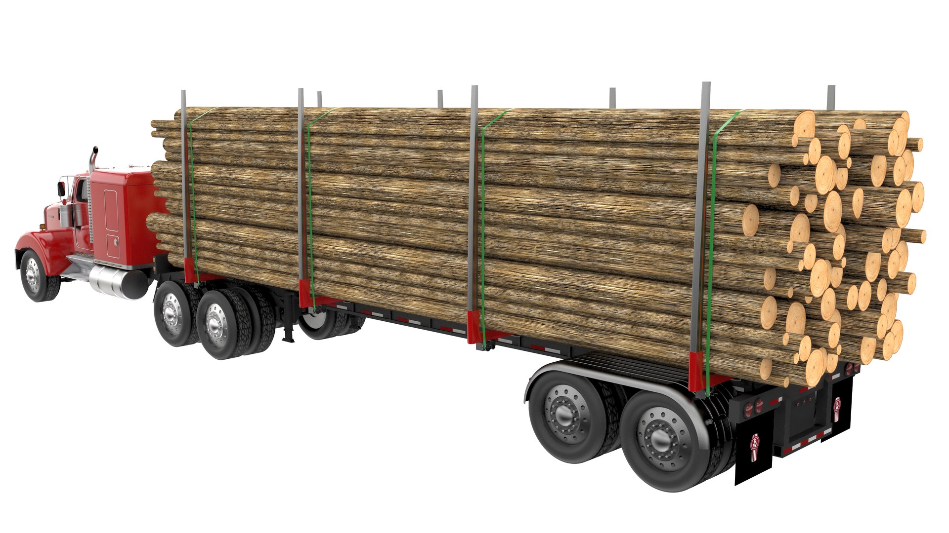 3D model Truck with Logging Trailer - Red https://p.turbosquid.com/ts-thumb/fH/dnD5Oe/fR/truckwithloggingtrailerred5jpg/jpg/1658614144/1920x1080/fit_q87/88ace24de9c67da489dbb835bee77d484ccbc53b/truckwithloggingtrailerred5jpg.jpg