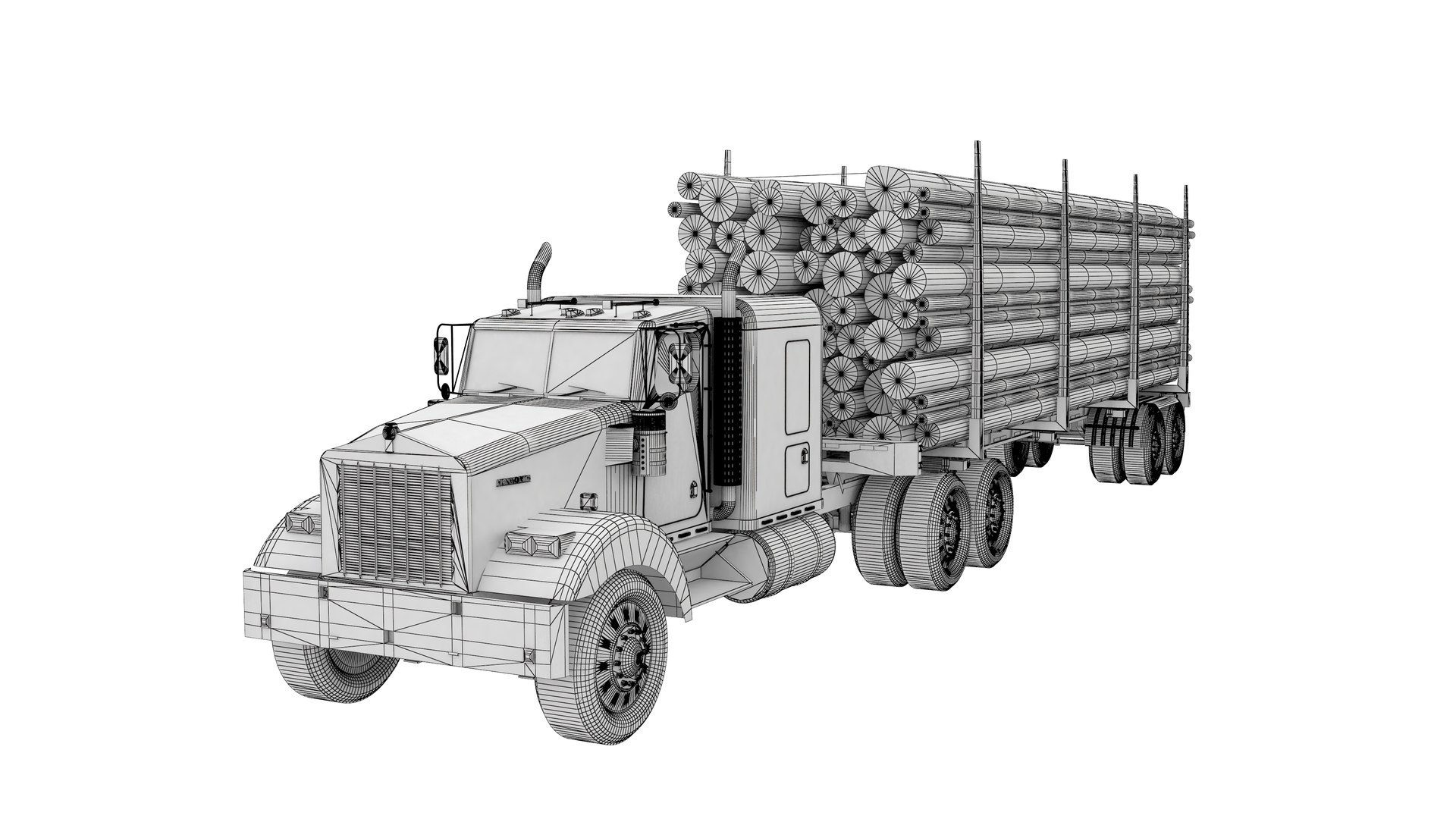 3D model Truck with Logging Trailer - Red https://p.turbosquid.com/ts-thumb/fH/dnD5Oe/oV/truckwithloggingtrailerred22jpg/jpg/1658614253/1920x1080/fit_q87/76d2ba114adb18c4e5e457b3b2c59e11466a6c11/truckwithloggingtrailerred22jpg.jpg