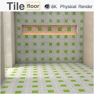 3D Texture PBR 8K Floor tiles C4D Physical Render 0094 model
