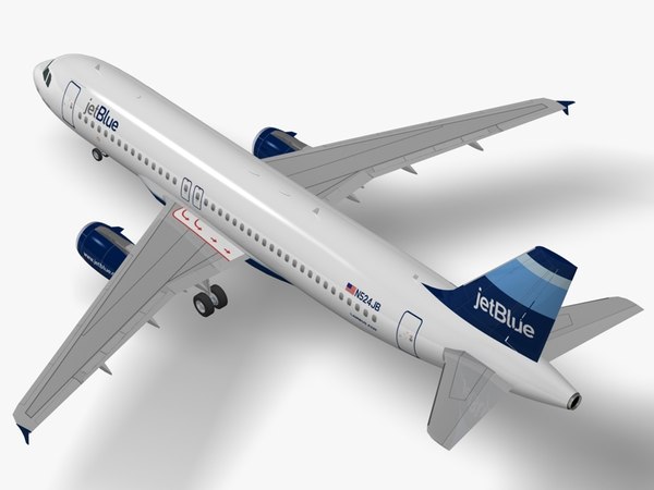 Airbus a319 a320 jetblue model - TurboSquid 1187076