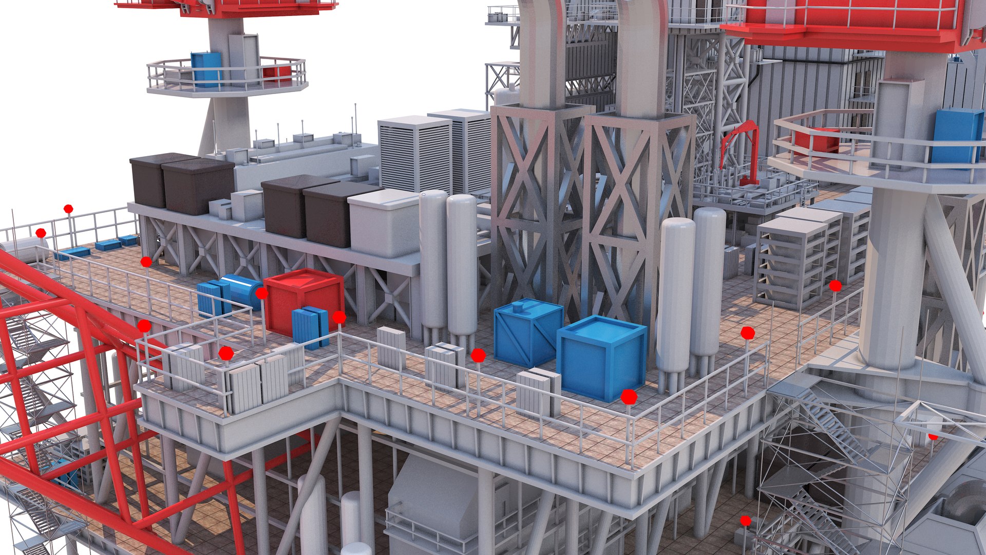 3D Spar Platform Model - TurboSquid 2270838