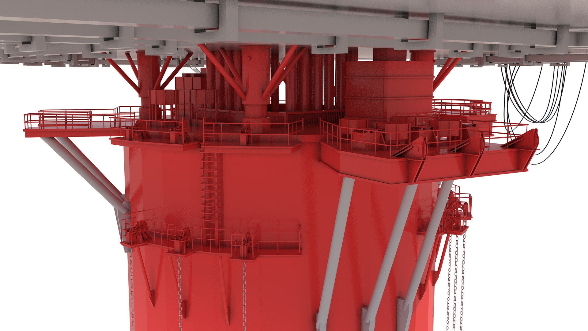 3D Spar Platform Model - TurboSquid 2270838