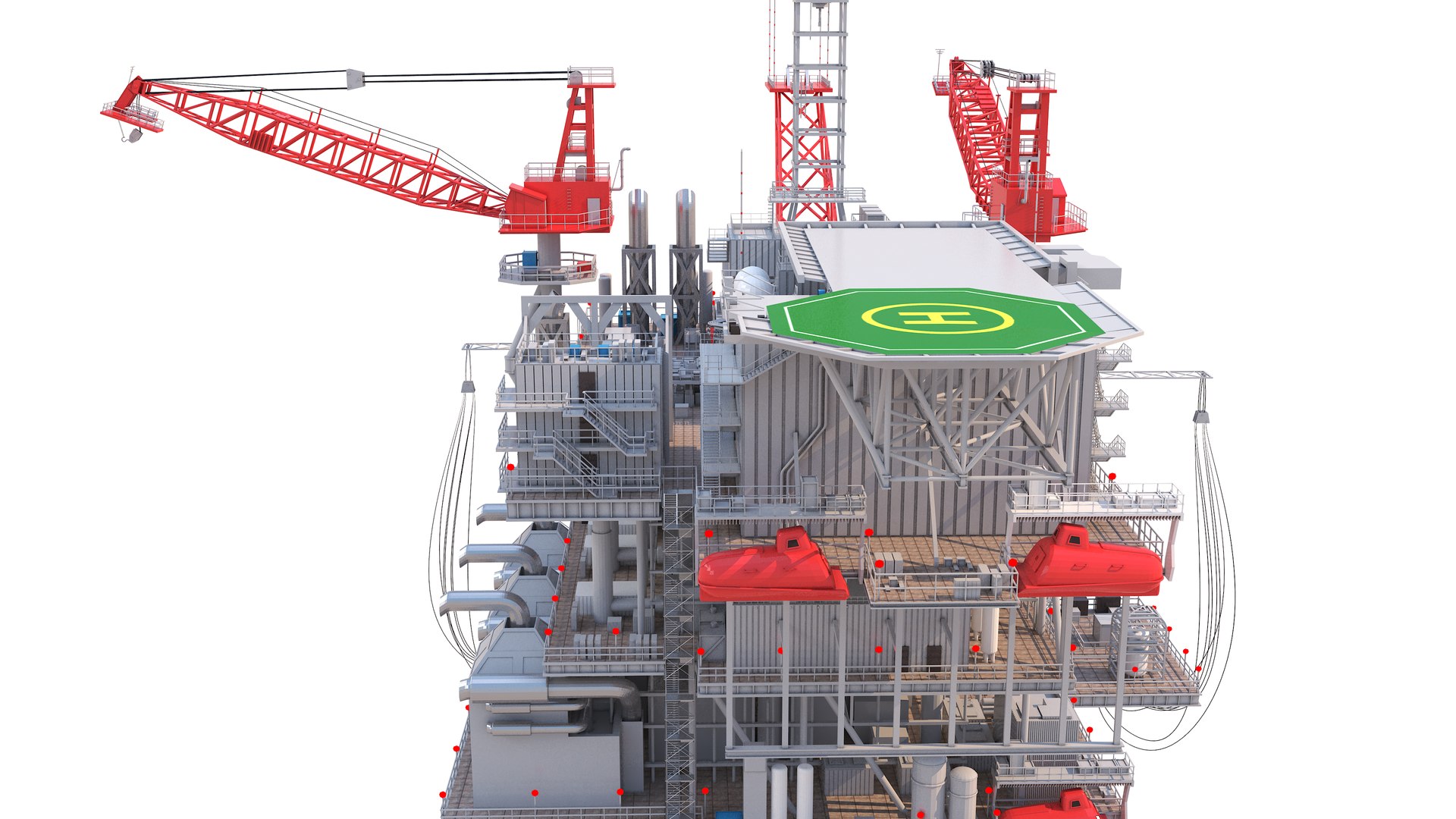 3D Spar Platform Model - TurboSquid 2270838