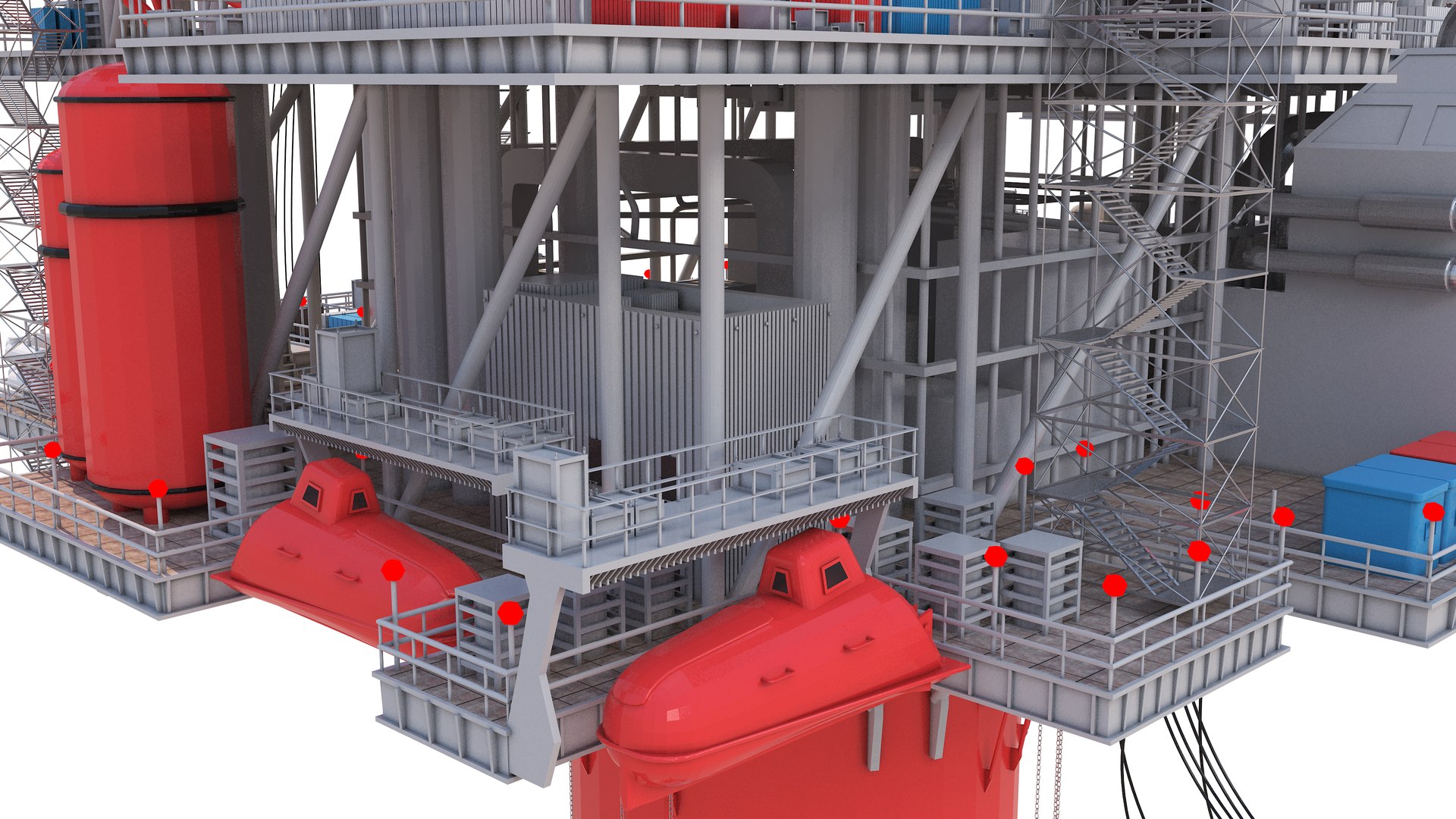 3D Spar Platform Model - TurboSquid 2270838