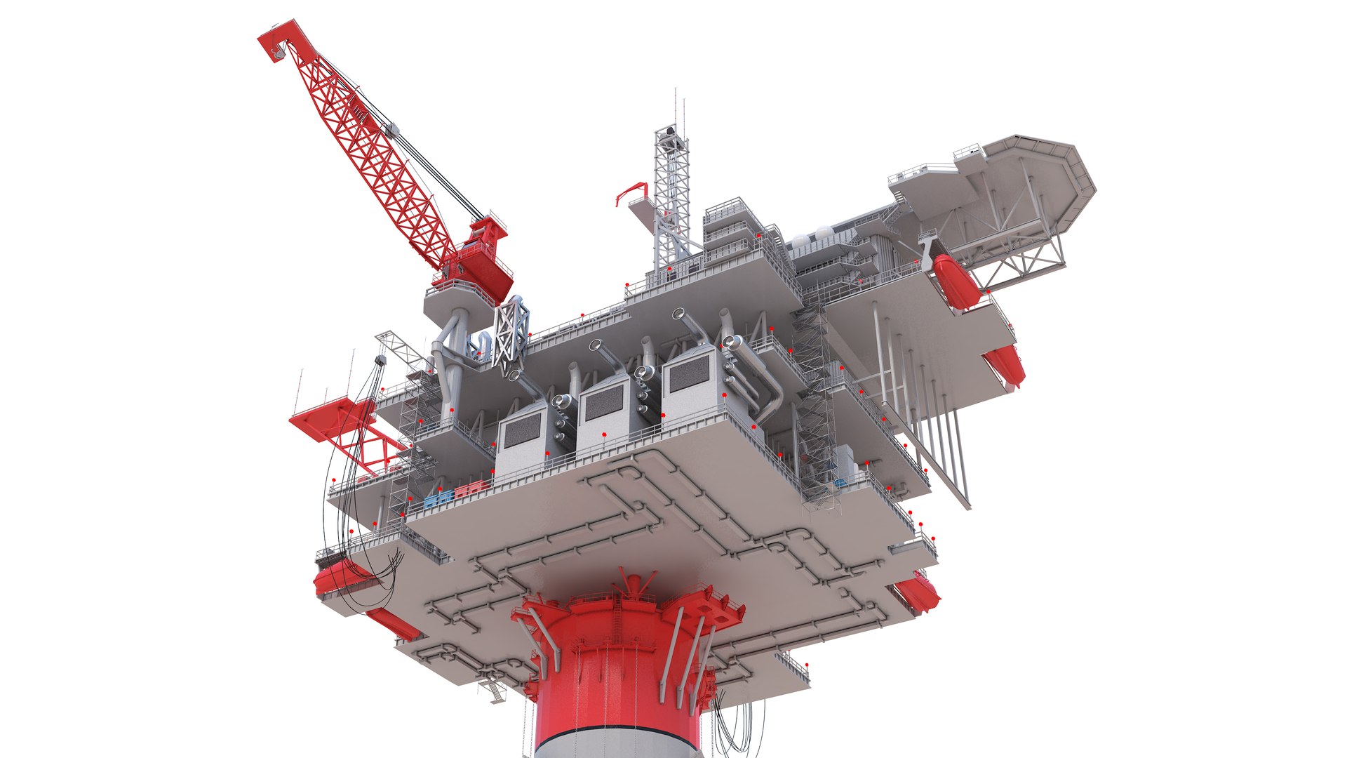 3D Spar Platform Model - TurboSquid 2270838