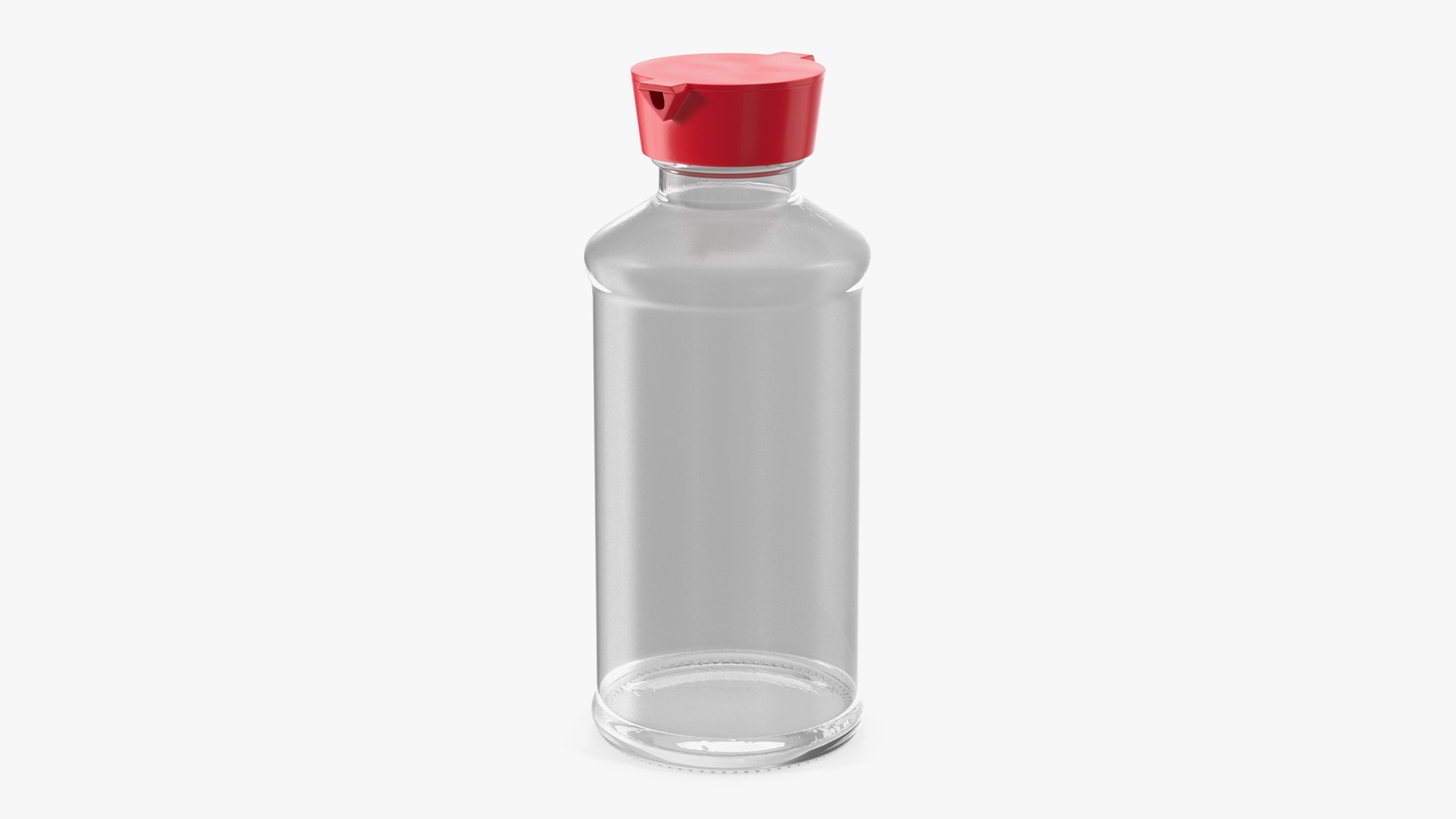 Sauce Bottle with Dispenser Empty 3D model preview