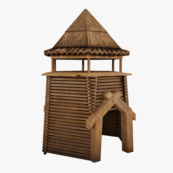 3D Old wooden watchtower model - TurboSquid 1984972
