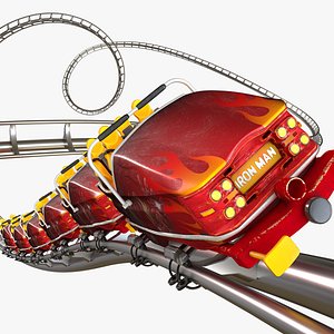 Roller Coaster Train Animated