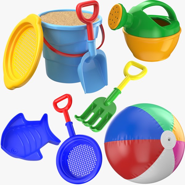 Detailed Beach Toys Collection model