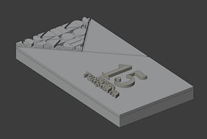 3D door numbers different