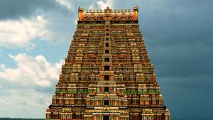3D model srirangam temple