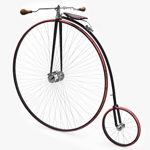 Antique High Wheeler 3D model