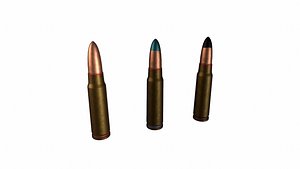 russian bullets 7 ps 3D model