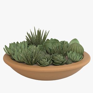 3ds max decorative pot plant
