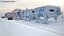 3D Antarctic Station Halley with Snow Vehicle model
