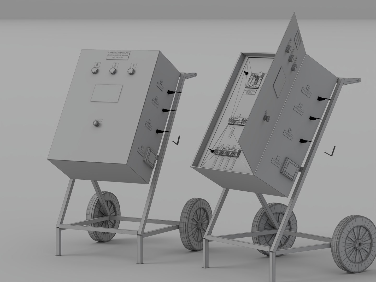 Portable Wheeled Electrical Distribution Panel Closed and Open 3D model https://p.turbosquid.com/ts-thumb/fI/76oRJH/4e/wire_002/jpg/1790137456/1920x1080/fit_q87/ddadb2f06ea2bf9c40a6cd3fb8979ee7edc681a3/wire_002.jpg