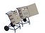 Portable Wheeled Electrical Distribution Panel Closed and Open