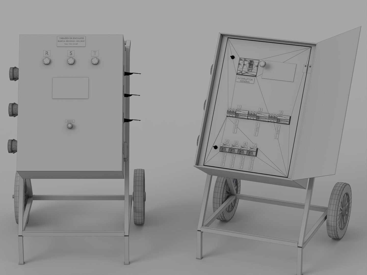Portable Wheeled Electrical Distribution Panel Closed and Open 3D model https://p.turbosquid.com/ts-thumb/fI/76oRJH/eb/wire_008/jpg/1790137460/1920x1080/fit_q87/f6a8ee22b6a8687f9c3f5c6e70e1e339ea5b36fb/wire_008.jpg