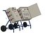 Portable Wheeled Electrical Distribution Panel Closed and Open
