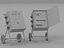Portable Wheeled Electrical Distribution Panel Closed and Open