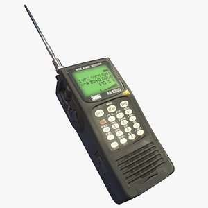 3D AOR AR8200 Mk3 handheld wideband receiver LowPoly
